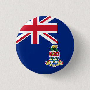 Chapa Redonda De 2,5 Cm Bandera de las Islas Caimán