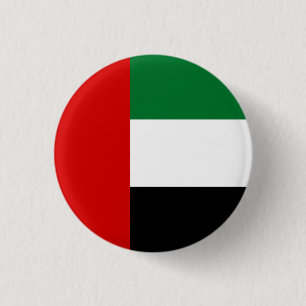 Chapa Redonda De 2,5 Cm Bandera de los Emiratos Árabes Unidos