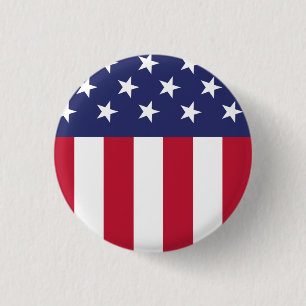 Chapa Redonda De 2,5 Cm Bandera de los Estados Unidos de América