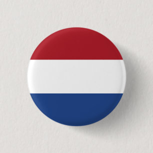 Chapa Redonda De 2,5 Cm Bandera de los Países Bajos