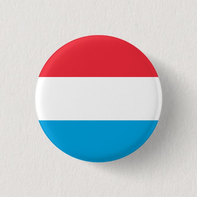 Chapa Redonda De 2,5 Cm Bandera de Luxemburgo (Anverso)