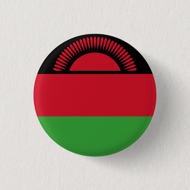 Chapa Redonda De 2,5 Cm Bandera de Malawi (Anverso)