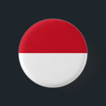 Chapa Redonda De 2,5 Cm Bandera de Mónaco<br><div class="desc">Bandera de Mónaco</div>