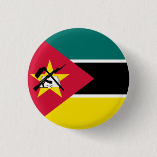 Chapa Redonda De 2,5 Cm Bandera de Mozambique