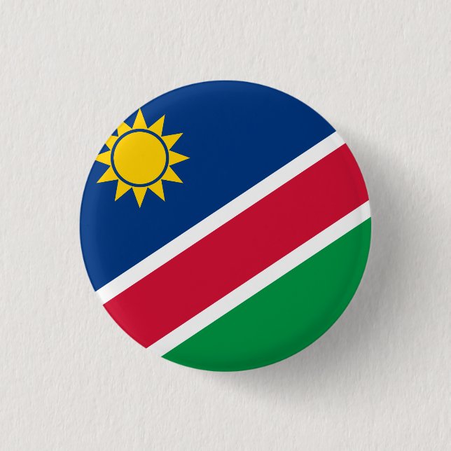 Chapa Redonda De 2,5 Cm Bandera de Namibia (Namibia) (Anverso)