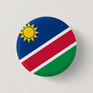 Chapa Redonda De 2,5 Cm Bandera de Namibia (Namibia)