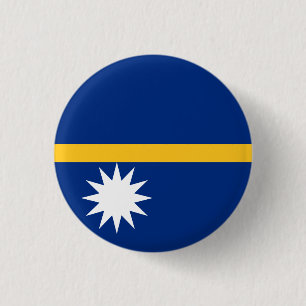 Chapa Redonda De 2,5 Cm Bandera de Nauru