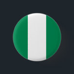 Chapa Redonda De 2,5 Cm Bandera de Nigeria (nigeriana)<br><div class="desc">Productos de bandera mundial de personalizable - Por favor,  no dude en añadir su propio texto.</div>