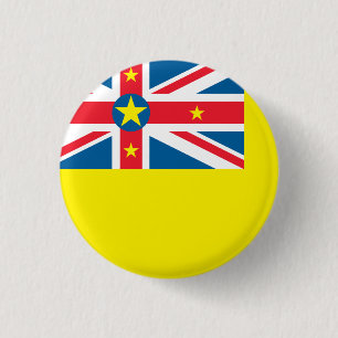 Chapa Redonda De 2,5 Cm Bandera de Niue