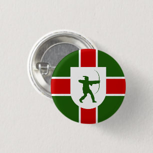 Chapa Redonda De 2,5 Cm Bandera de Nottinghamshire