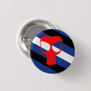 Chapa Redonda De 2,5 Cm Bandera de Orgullo de Máscara