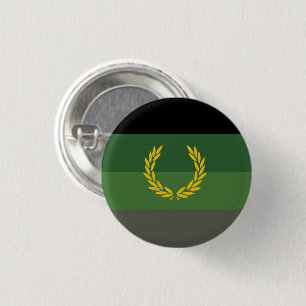 Chapa Redonda De 2,5 Cm Bandera de orgullo de uniforme militar