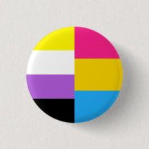 Bandera de orgullo dual pansexual no binario
