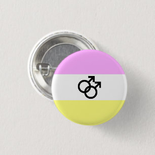 Chapa Redonda De 2,5 Cm Bandera de Orgullo Twink