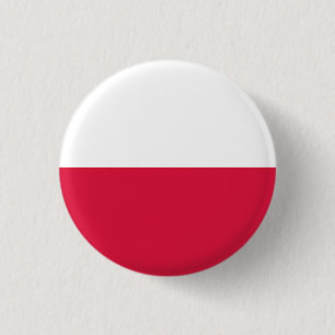 Chapa Redonda De 2,5 Cm Bandera de Polonia