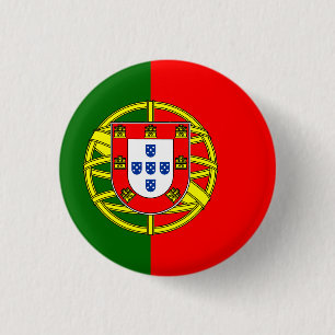 Chapa Redonda De 2,5 Cm bandera de portugal