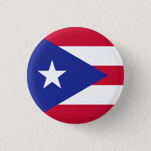 Chapa Redonda De 2,5 Cm Bandera de Puerto Rico