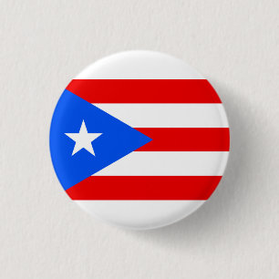 Chapa Redonda De 2,5 Cm Bandera de Puerto Rico