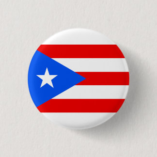 Chapa Redonda De 2,5 Cm Bandera de Puerto Rico