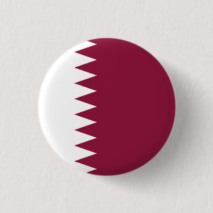Chapa Redonda De 2,5 Cm Bandera de Qatar