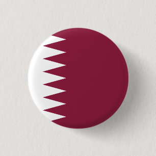 Chapa Redonda De 2,5 Cm Bandera de Qatar