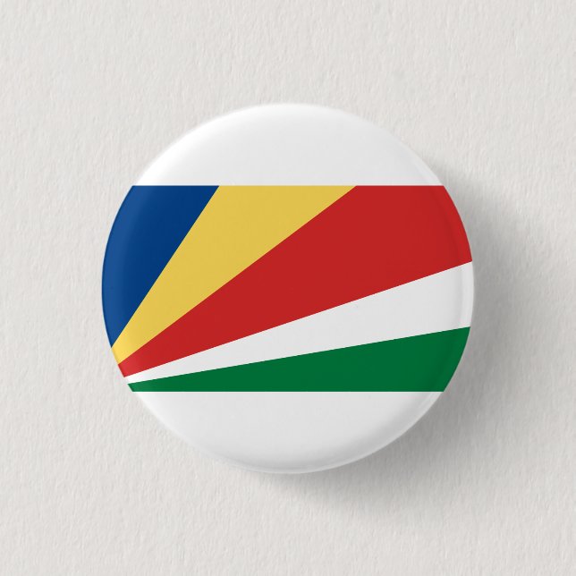 Chapa Redonda De 2,5 Cm Bandera de Seychelles, Bandera de las Seychelles (Anverso)