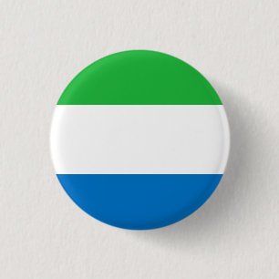 Chapa Redonda De 2,5 Cm Bandera de Sierra Leona