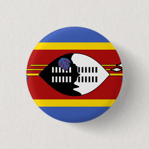 Chapa Redonda De 2,5 Cm Bandera de Suazilandia