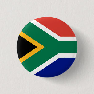Chapa Redonda De 2,5 Cm Bandera de Sudáfrica