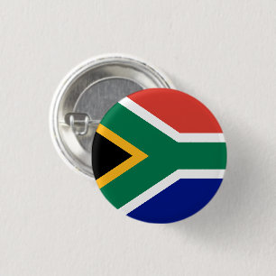 Chapa Redonda De 2,5 Cm Bandera de Sudáfrica
