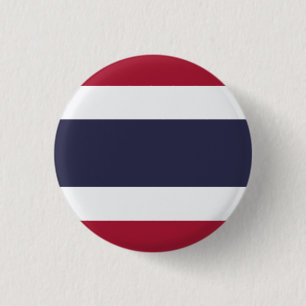 Chapa Redonda De 2,5 Cm Bandera de Tailandia
