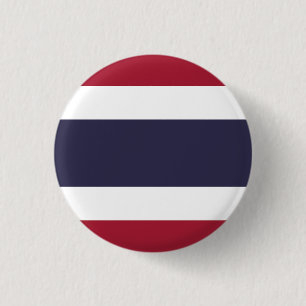 Chapa Redonda De 2,5 Cm Bandera de Tailandia