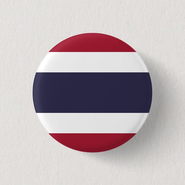 Chapa Redonda De 2,5 Cm Bandera de Tailandia (Anverso)
