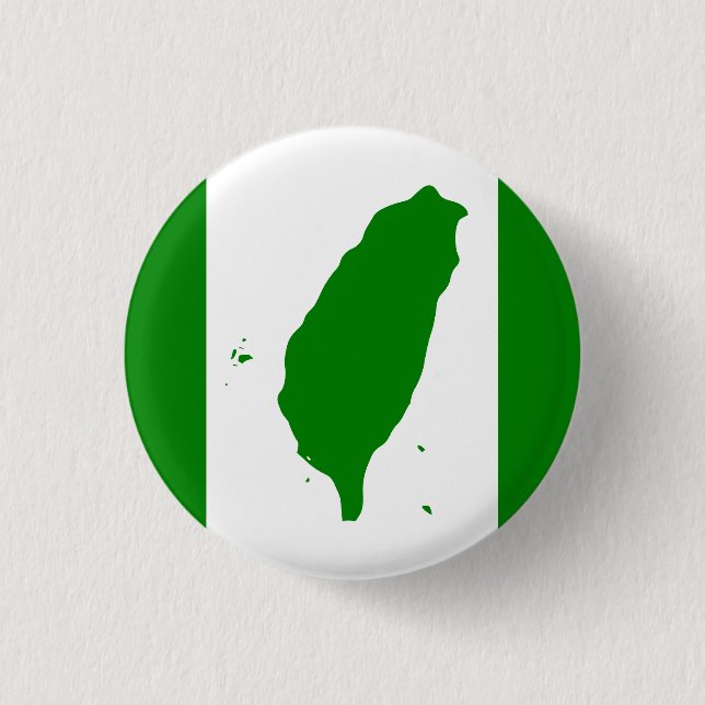 Chapa Redonda De 2,5 Cm Bandera de Taiwán (Anverso)