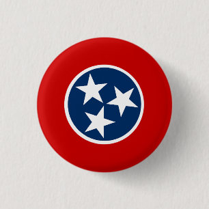 Chapa Redonda De 2,5 Cm Bandera de Tennessee
