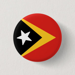 Chapa Redonda De 2,5 Cm Bandera de Timor Oriental