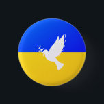 Chapa Redonda De 2,5 Cm Bandera de Ucrania - Paloma de paz - Libertad - Pa<br><div class="desc">Ucrania - Paz - Bandera ucraniana - Apoyo a la libertad - Solidaridad - Juntos fuertes - ¡Victoria de la libertad! Hagamos del mundo un lugar mejor - ¡todos juntos! Un mundo mejor comienza - depende - ¡los necesita también! Puede transferir a más de 1000 productos Zazzle. Redimensionar y mover...</div>