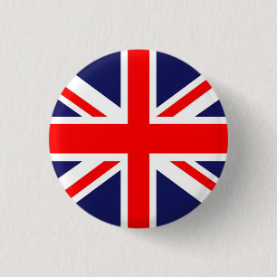 Chapa Redonda De 2,5 Cm Bandera de Union Jack