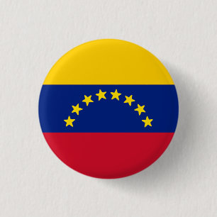 Chapa Redonda De 2,5 Cm Bandera de Venezuela