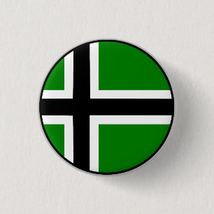 Chapa Redonda De 2,5 Cm Bandera de Vinlandia