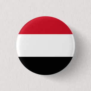 Chapa Redonda De 2,5 Cm Bandera de Yemen