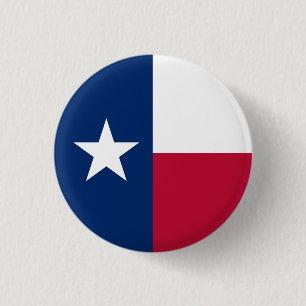 Chapa Redonda De 2,5 Cm Bandera del estado de Texas