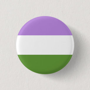 Chapa Redonda De 2,5 Cm bandera del genderqueer