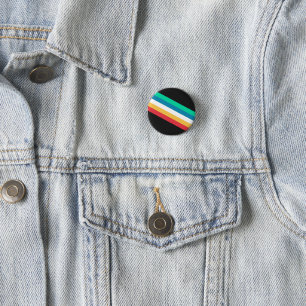 Chapa Redonda De 2,5 Cm Bandera del Mes del Orgullo de la Discapacidad