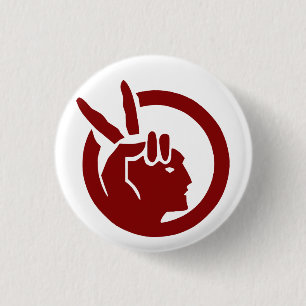 Chapa Redonda De 2,5 Cm bandera del Movimiento Indio Americano