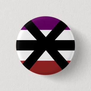 Chapa Redonda De 2,5 Cm Bandera del Orgullo Apothisexual