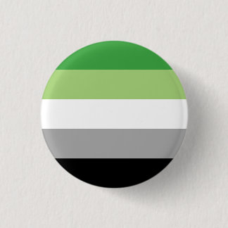 Chapa Redonda De 2,5 Cm Bandera del Orgullo Aromántico/Aro