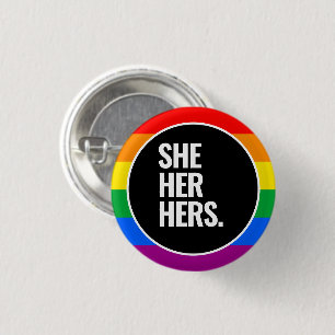 Chapa Redonda De 2,5 Cm Bandera del Orgullo Gay