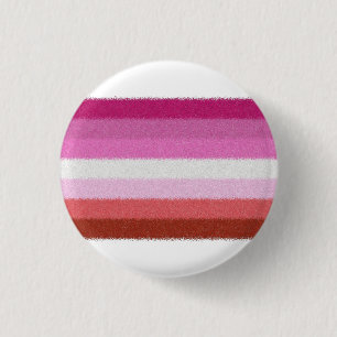 Chapa Redonda De 2,5 Cm Bandera del Orgullo Lesbiano