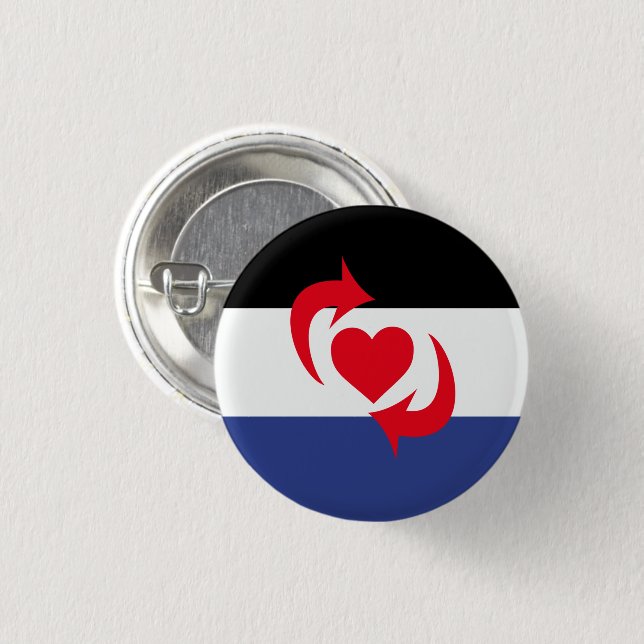 Chapa Redonda De 2,5 Cm Bandera del Orgullo Switch (Anverso y reverso)
